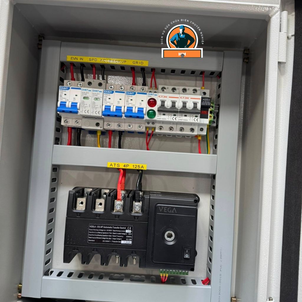 Tủ điện đấu sẵn về chỉ việc cắp vào