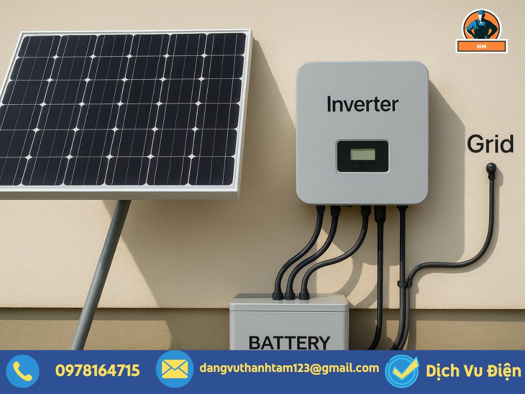 Tự lắp điện mặt trời tại nhà